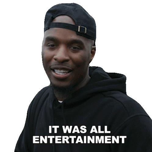 It Was All Entertainment To Me Hitman Holla Sticker - It Was All Entertainment To Me Hitman Holla Gerald Fulton Jr Stickers