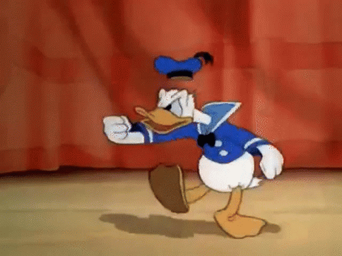donald duck dancing gif