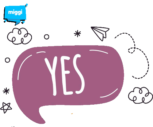 Miggi Yes Sticker - Miggi Yes Stickers