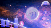 a coin that says sqr is surrounded by coins