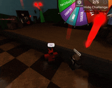a screenshot of a video game with a purple wheel that says reroll
