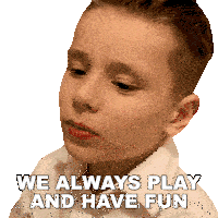 We Always Play And Have Fun Carson Crosby Sticker - We Always Play And Have Fun Carson Crosby The Crosbys Stickers