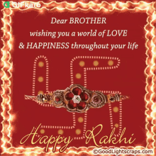 happy rakhi gifkaro wishing you a world of love and happiness festival rakhi