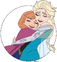 Hugging Sisters Sticker