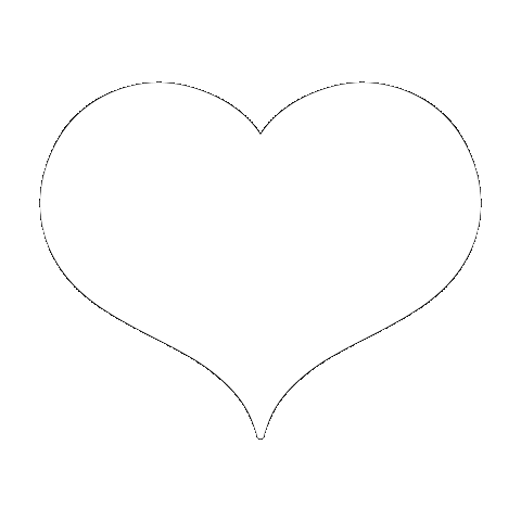 black heart outline gif