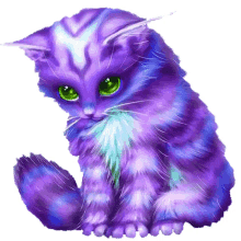 macsk%C3%A1k purple cute cat