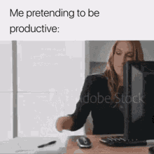 Office Bored GIF - Office Bored Pretending To Be Productive GIFs