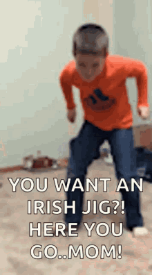 boy dancing cool moves irish jig