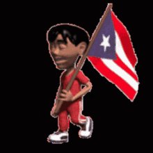 Puerto Rico Flag GIF - Puerto Rico Flag Walk GIFs