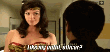 Adrianne Palicki Outfit GIF - Adrianne Palicki Outfit Officer GIFs
