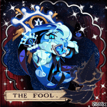 a picture of a cartoon character with the word the fool on it