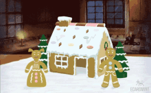 ginger gingerbread xmas snowball fight