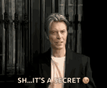 Shh David Bowie GIF - Shh David Bowie Secret GIFs