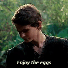 Peter Pan Once Upon A Time GIF - Peter Pan Once Upon A Time Enjoy The Eggs GIFs