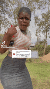 maya can you pretend you are fighting gayes on a tik tok video