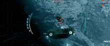 a video game screen shows a pirate ship in the water