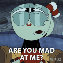 Are You Mad At Me Cuphead GIF - Are You Mad At Me Cuphead The Cuphead Show GIFs