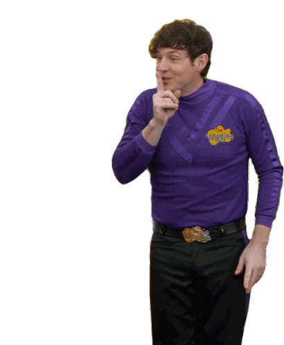 Shh Lachy Wiggle Sticker - Shh Lachy Wiggle The Wiggles Stickers