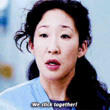 Greys Anatomy Cristina Yang GIF - Greys Anatomy Cristina Yang We Stick Together GIFs