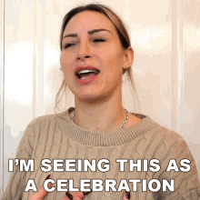 Im Seeing This As A Celebration Tracy Kiss GIF - Im Seeing This As A Celebration Tracy Kiss This Is My Celebration GIFs