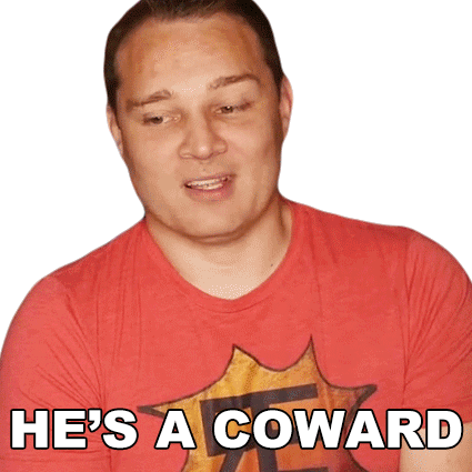 Hes A Coward Nate Sticker - Hes A Coward Nate Replayed Stickers