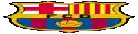 a logo for a soccer team called fc barcelona