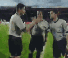 referee heart gesticulate soccer game