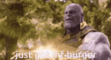 Mf Burger Thanos GIF - Mf Burger Thanos Avengers GIFs