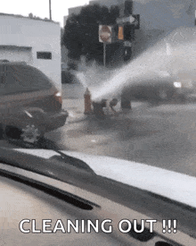 Cleaning Ass Water GIF - Cleaning Ass Water Fire Hydrant Water GIFs