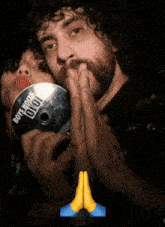 a man kisses a woman on the cheek while holding a cd that says boys night out on it