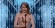 Emma Stone Oscars GIF