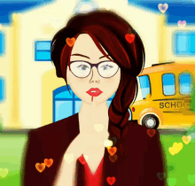 Teacher School Bus GIF - Teacher School Bus Shhh GIFs