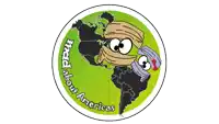 a sticker that says mad about americas with a map