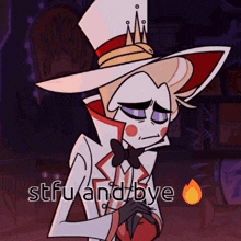 Lucifer Hazbin Hotel GIF - Lucifer Hazbin Hotel Stfu And Bye GIFs