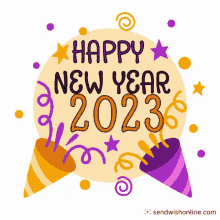 Happy New Year New Year2023 GIF - Happy New Year New Year2023 Merry Christmas And Happy New Year2023gif GIFs