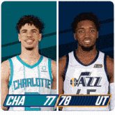 Charlotte Hornets (77) Vs. Utah Jazz (78) Third-fourth Period Break GIF - Nba Basketball Nba 2021 GIFs