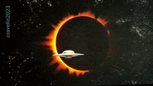 Flying Saucer Spaceship GIF - Flying Saucer Spaceship Eclipse GIFs