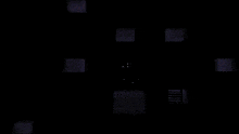 a black background with white dots and lines