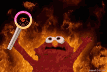 Elmo Fire Twice GIF - Elmo Fire Twice Once GIFs
