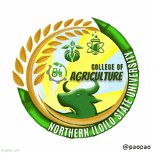 a logo for the college of agriculture in northern iloilo state university