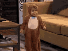 baby cute bear costume dancing dance