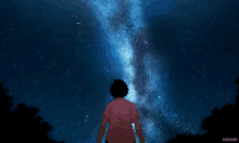 anime meteors falling stars