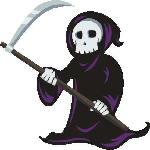 Grim Reaper Halloween Party Sticker - Grim Reaper Halloween Party Joypixels Stickers
