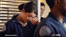 Wiping The Tears Violet Mikami GIF - Wiping The Tears Violet Mikami Chicago Fire GIFs