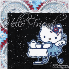 Hello Kitty Friends GIF - Hello Kitty Friends Tea Time GIFs