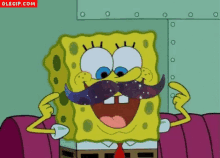 Spongebob Mustache GIF - Spongebob Mustache GIFs
