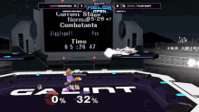 a video game screen shows a fox and jigglypuff