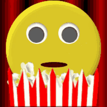 Popcorn Smile GIF - Popcorn Smile Emoji GIFs