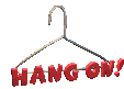 Hang On Hanger Sticker - Hang On Hanger 90s Stickers