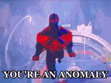 Spider Man 2099 Youre A Mistake GIF - Spider Man 2099 Youre A Mistake Youre An Anomaly GIFs